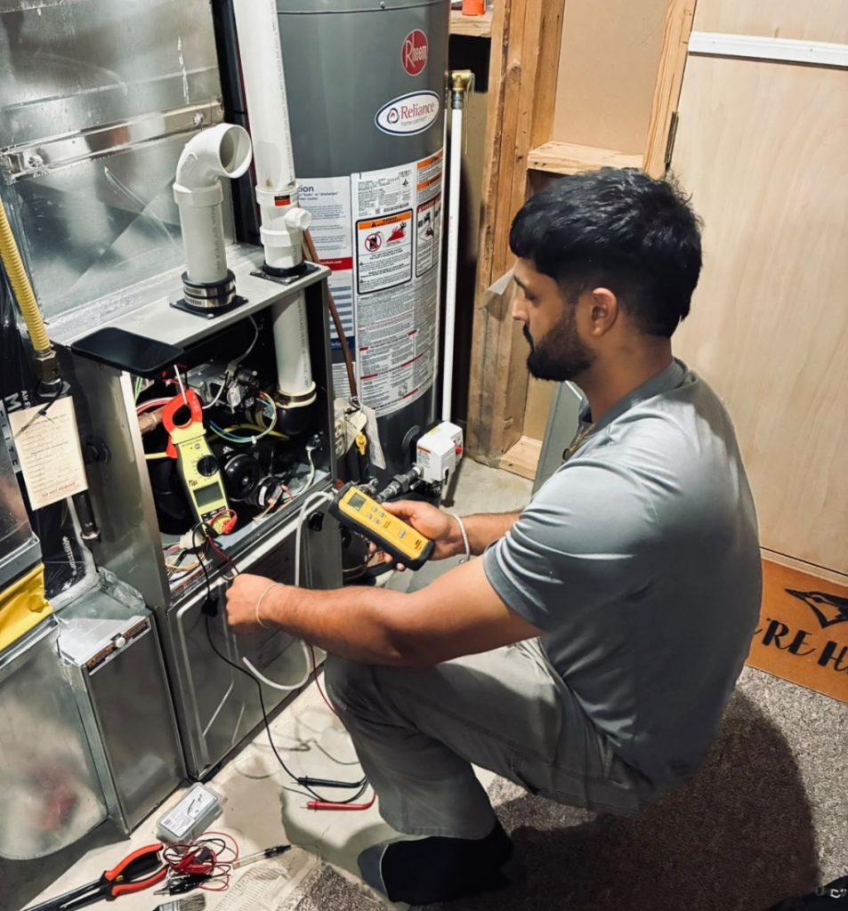 Gas furnace maintenance - Service 1st Technician